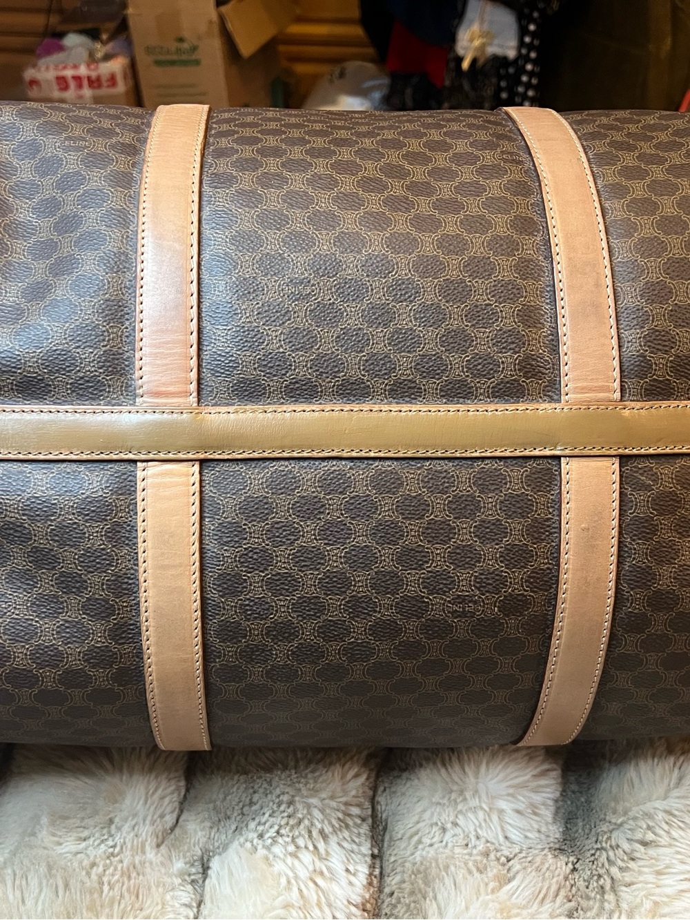 Celine Triomphe Macadam Boston weekend travel bag (MSRP $2,700) - Picture 7 of 10